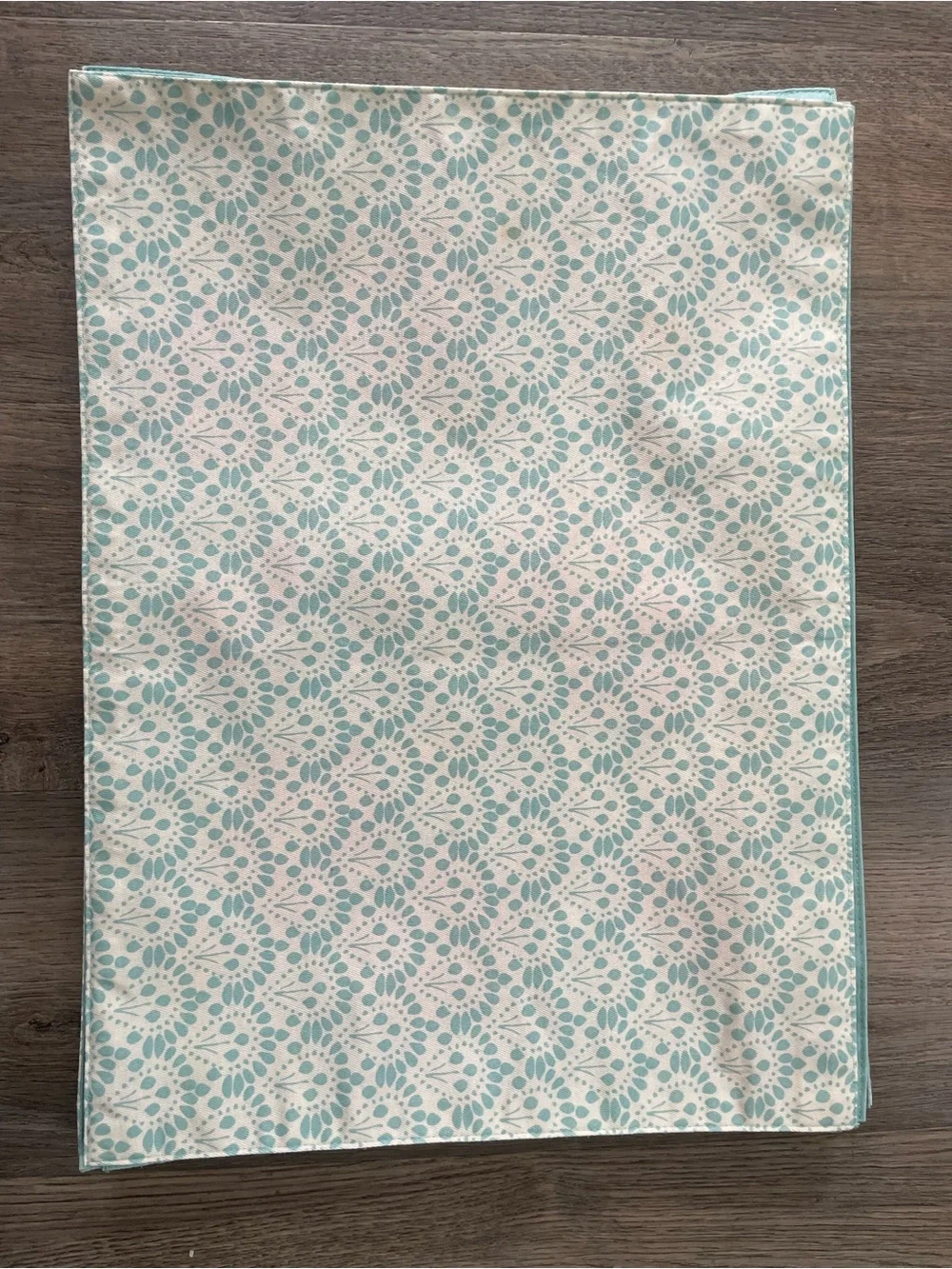 Reversible Dining Table Placemat Aqua Floral Printed & pattern